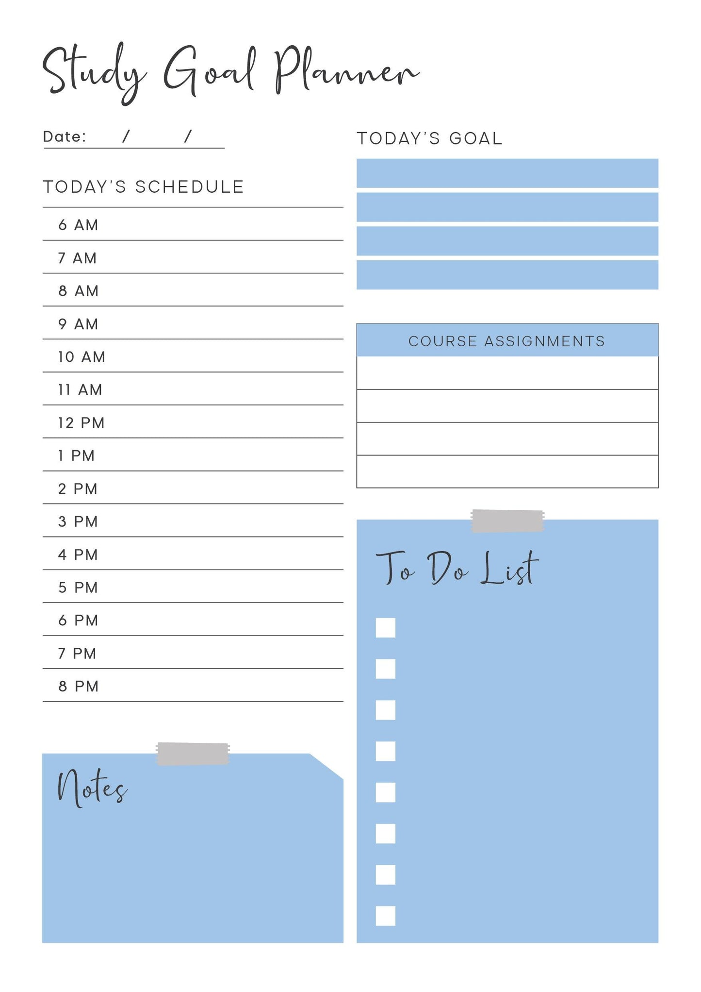 Entrepreneur's Planner Templates Pack