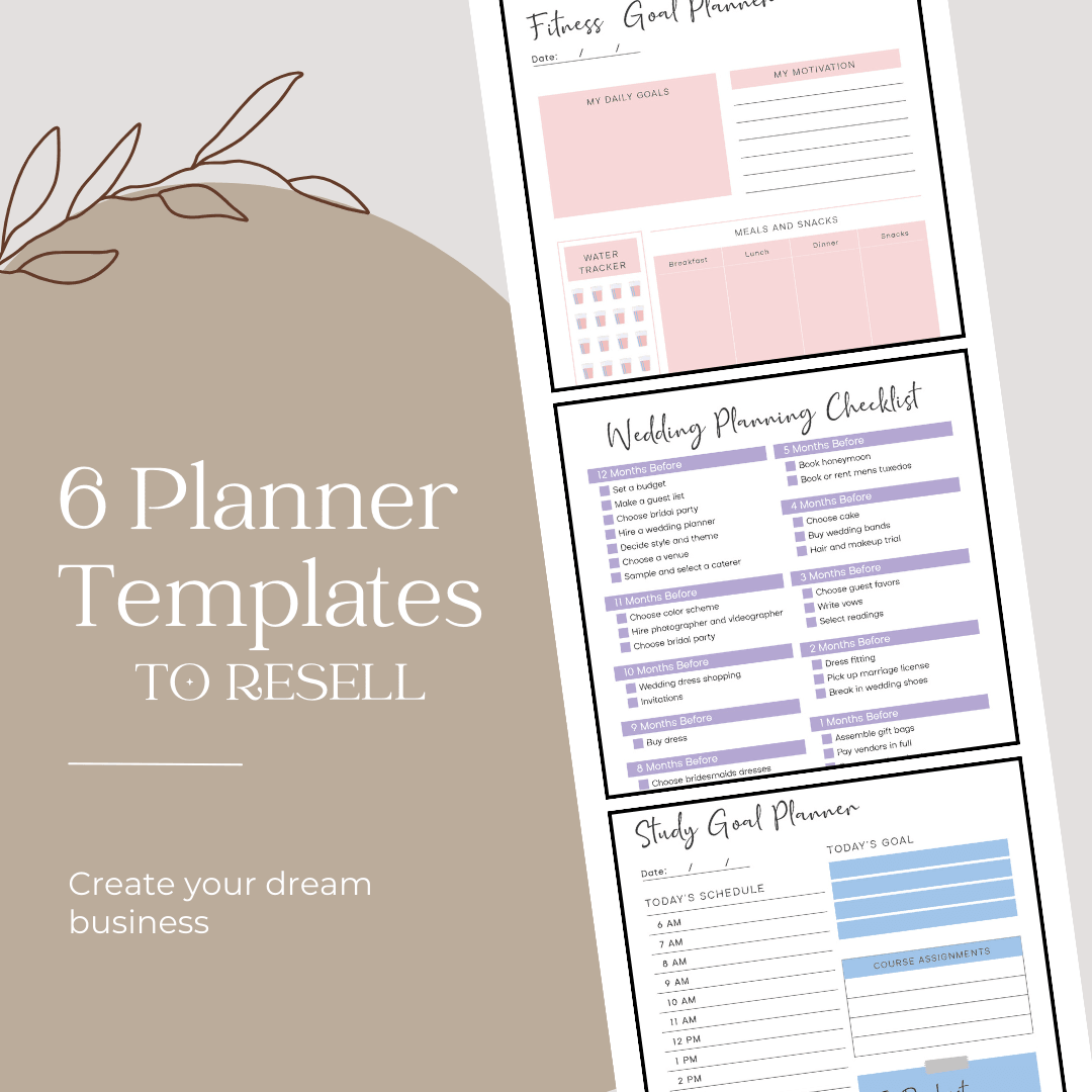 Entrepreneur's Planner Templates Pack