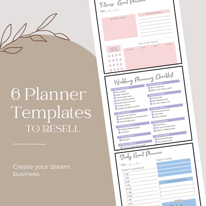 Entrepreneur's Planner Templates Pack